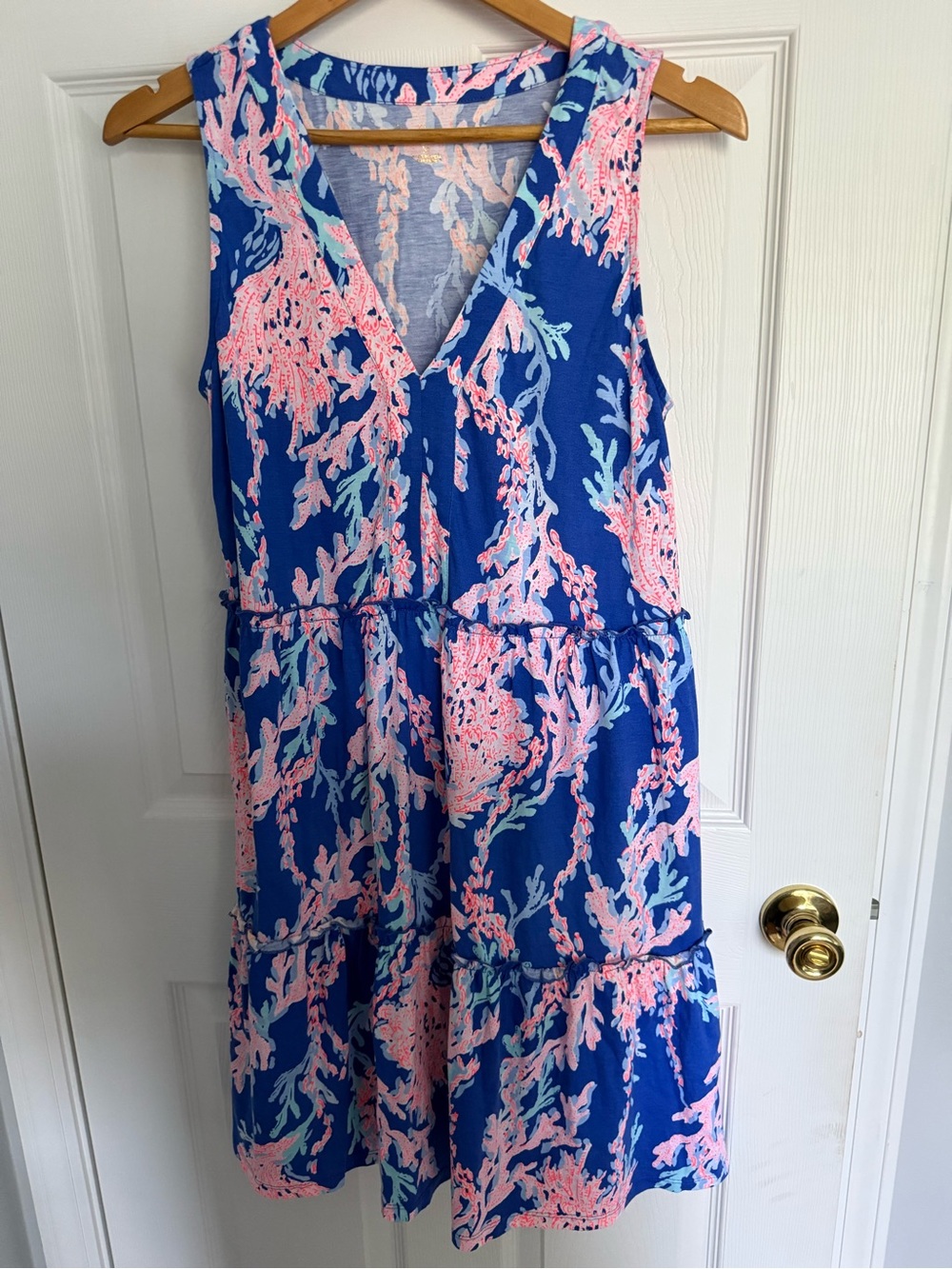 Lilly Pulitzer Blue Coral-Pattern Sundress